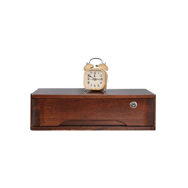 Minimalist Wood Filing Cabinets With Locking Drawers and Shelf
