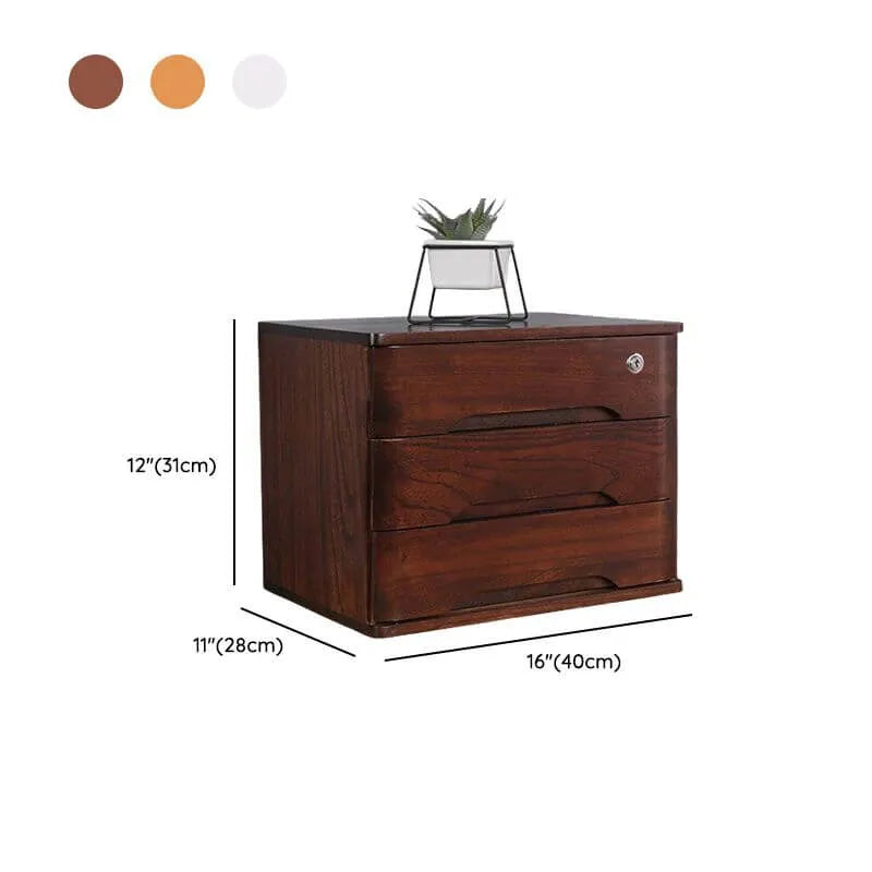 Minimalist Wood Filing Cabinets With Locking Drawers and Shelf Dimensions