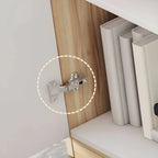 Minimalist Wood Lateral File Cabinet With Locking Storage
