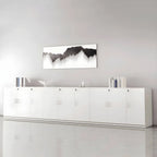 Minimalist Wood Lateral File Cabinet With Locking Storage