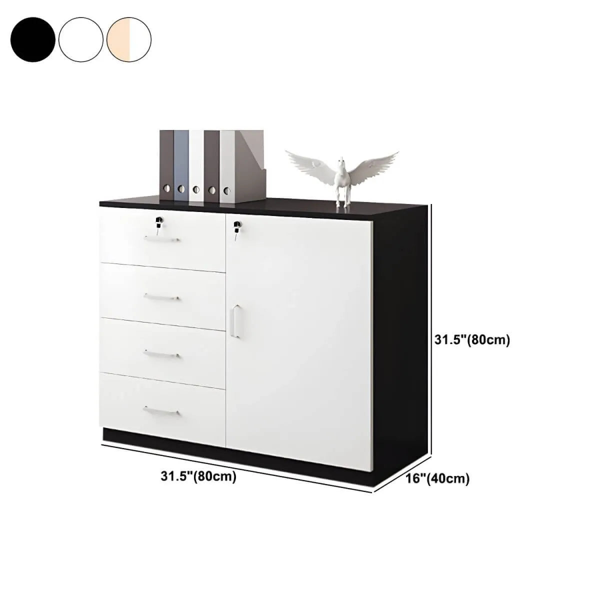 Minimalist Wood Lateral File Cabinet With Locking Storage Dimensions
