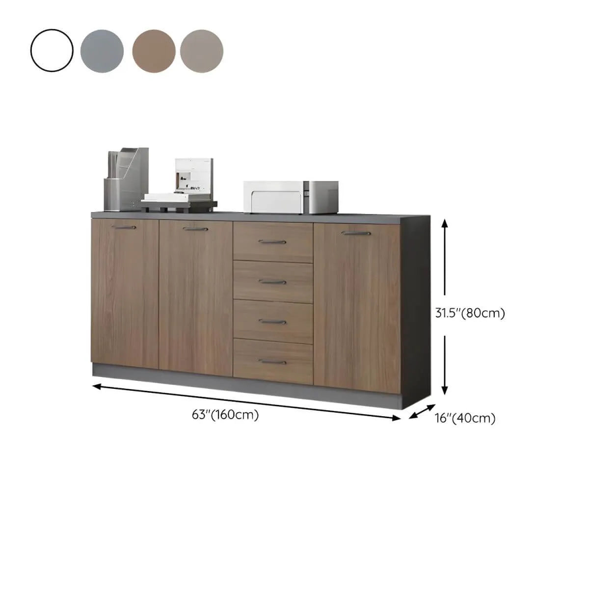 Minimalist Wood Lateral File Cabinet With Shelves And Drawers Dimensions