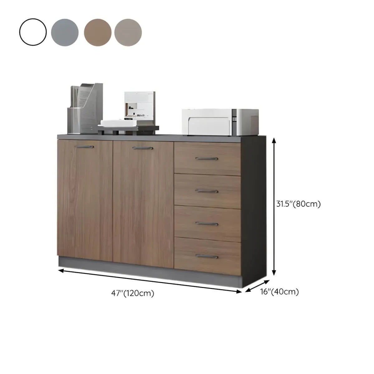 Minimalist Wood Lateral File Cabinet With Shelves And Drawers Dimensions