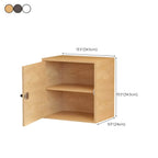 Minimalist Wood Locking Storage Cabinet With Dual-Door Shelves Dimensions