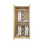 Minimalist Wood Wardrobe Armoire With Soft-Close Doors And Rod