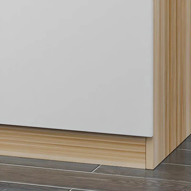 Minimalist Wood Wardrobe Armoire with Soft-Close Storage