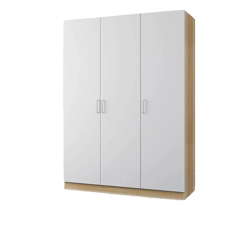 Minimalist Wood Wardrobe Armoire with Soft-Close Storage