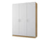 Minimalist Wood Wardrobe Armoire with Soft-Close Storage