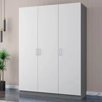 Minimalist Wood Wardrobe Armoire with Soft-Close Storage