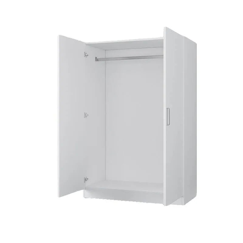 Minimalist Wood Wardrobe Armoire with Soft-Close Storage
