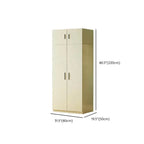 Minimalist Wood Wardrobe Armoire with Soft-Close Storage Dimensions