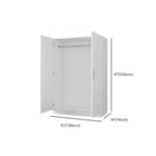 Minimalist Wood Wardrobe Armoire with Soft-Close Storage Dimensions