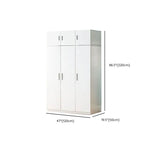 Minimalist Wood Wardrobe Armoire with Soft-Close Storage Dimensions