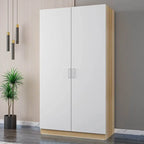 Minimalist Wood Wardrobe Armoire with Soft-Close Storage Main Product Image