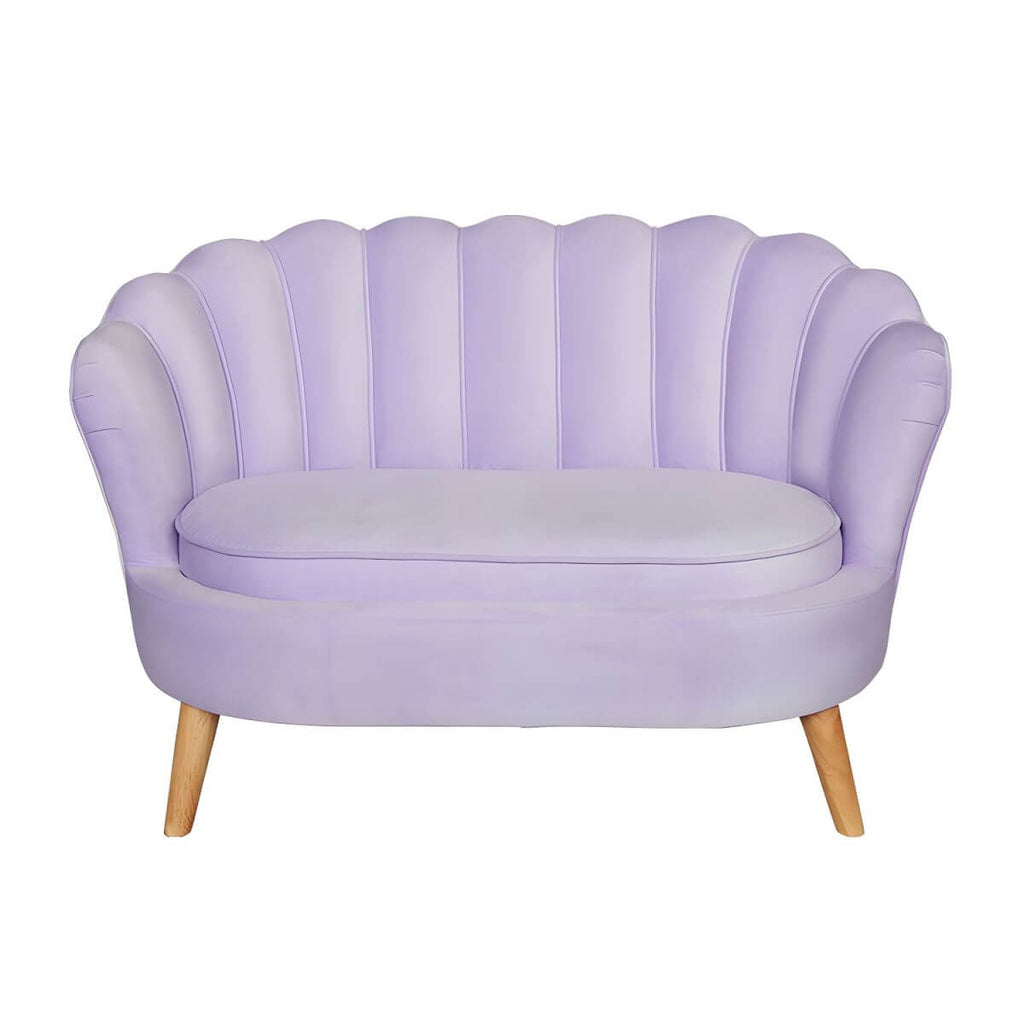 Mint Green and Pink Upholstered Club Ottoman for Kids' Playroom