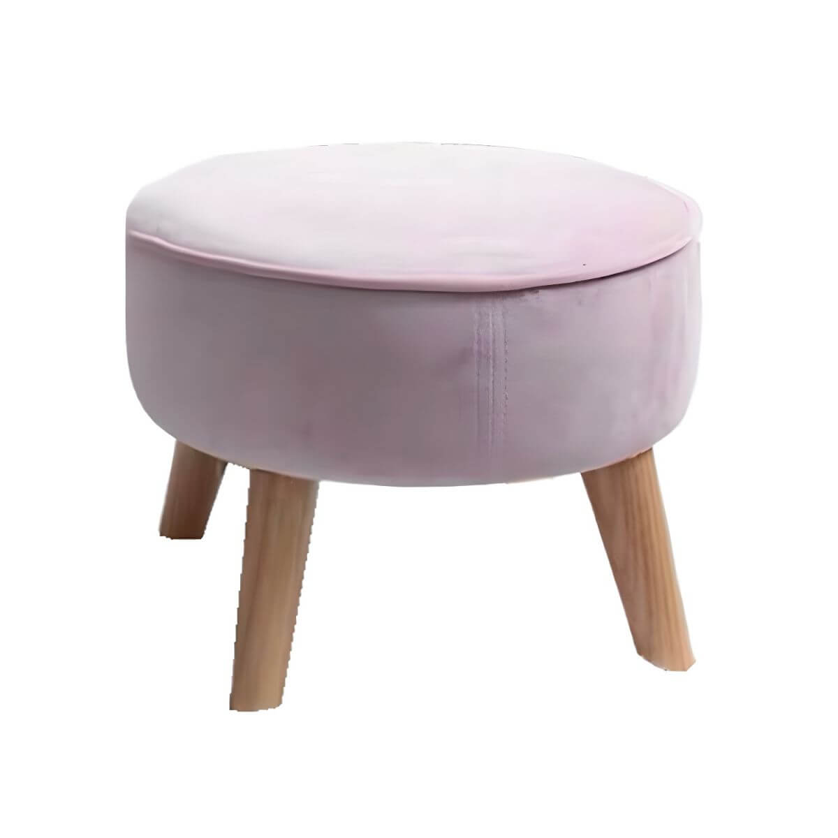 Mint Green and Pink Upholstered Club Ottoman for Kids' Playroom