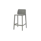 Modern Acrylic Bar Stools with Back and Footrest – Fixed Height