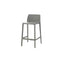 Modern Acrylic Bar Stools with Back and Footrest – Fixed Height