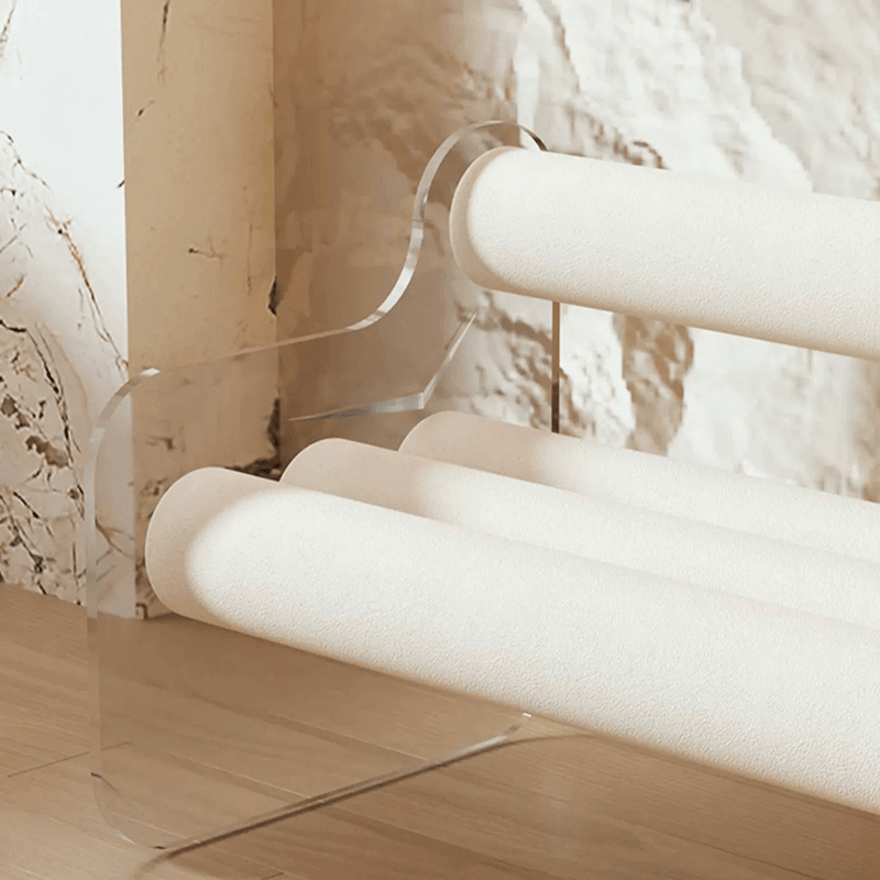 Modern Acrylic & Velvet Sofa, Multi-color Options