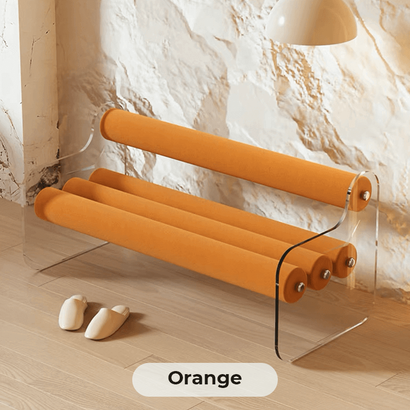 Modern Acrylic & Velvet Sofa, Multi-color Options