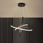 Modern Aluminum 5-Light Pendant Ceiling Light with Wagon Wheel Design Main Product Image