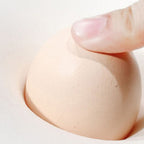 Modern Armless Upholstered Side Chair with Open Back and Wood Legs