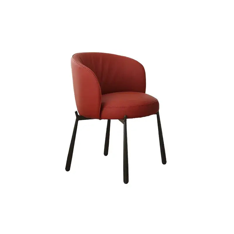 Modern Art Deco Dining Chair with Sculptural Arms and Textured Bouclé