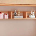 Modern Beech Wood Kids Bunk Bed with Ladder and Storage