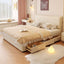 Modern Beige Genuine Leather Storage Bed Series Main Product Image