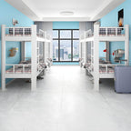 Modern Black and White Kids Bunk Bed with Safety Guardrails