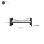 Modern Black and White Kids Bunk Bed with Safety Guardrails Dimensions