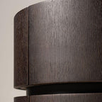 Modern Black Faux Leather Top Drawer Storage Nightstand