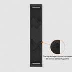 Modern Black Iron Flush Mount Wall Light with Warm White LED