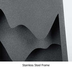 Modern Black Metal Flush Mount Outdoor Wall Light with Integrated LED