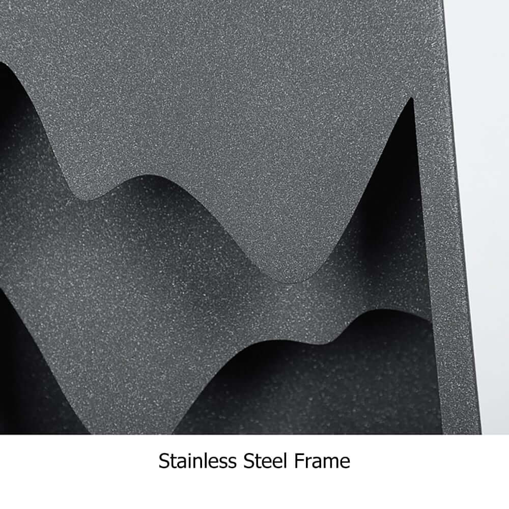 Modern Black Metal Flush Mount Outdoor Wall Light with Integrated LED