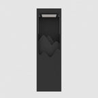 Modern Black Metal Flush Mount Outdoor Wall Light with Integrated LED