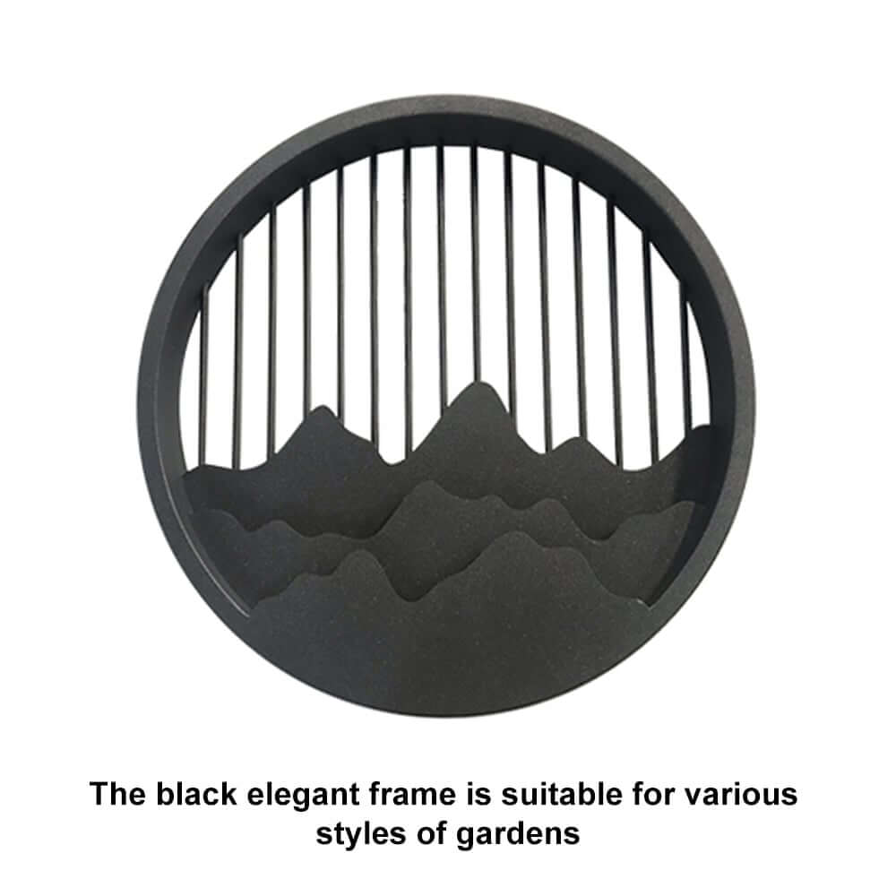 Modern Black Metal Flush Mount Wall Light with Ambient LED