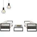 Modern Black Metal Outdoor Coffee Table – Rectangular & Square