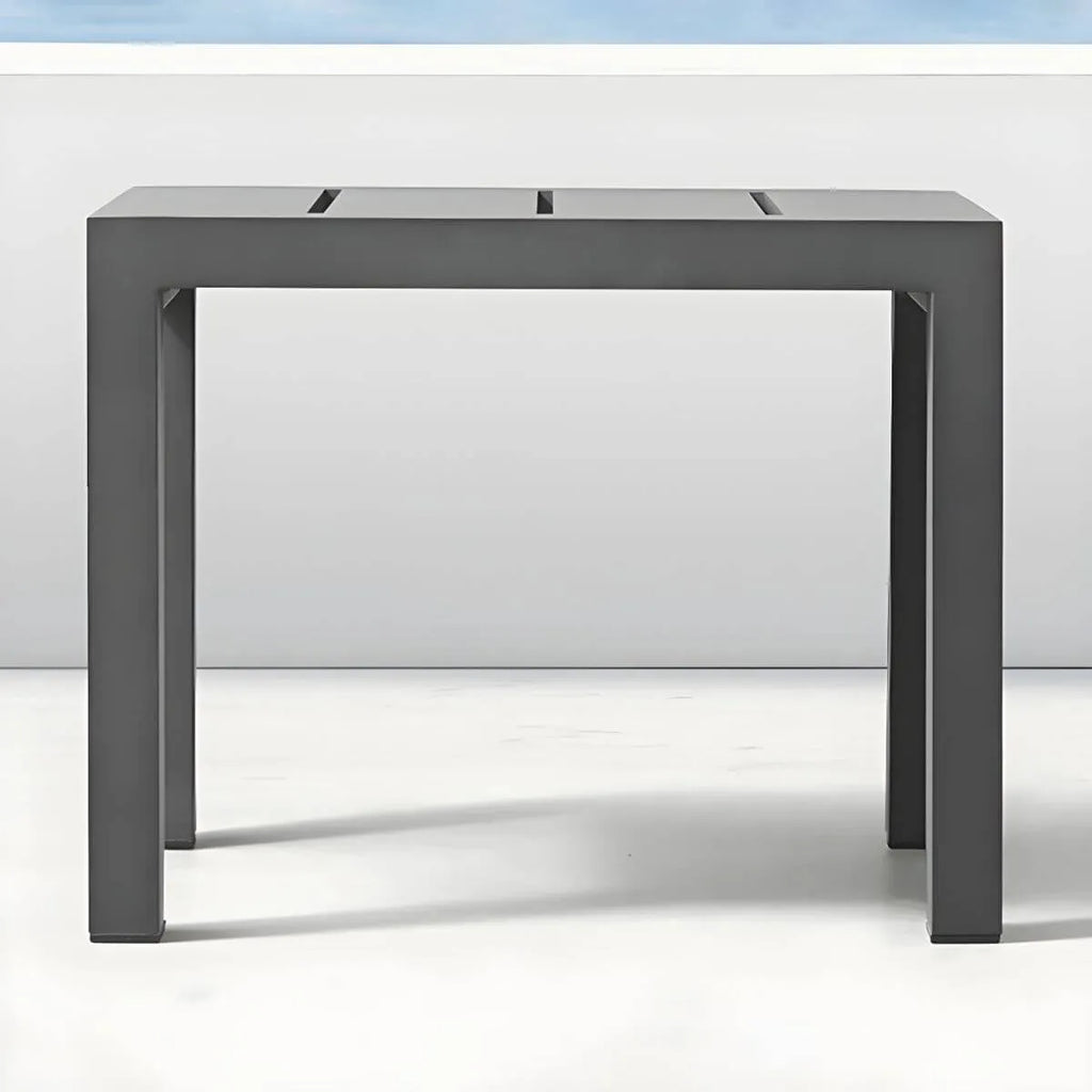 Modern Black Metal Outdoor Coffee Table – Rectangular & Square