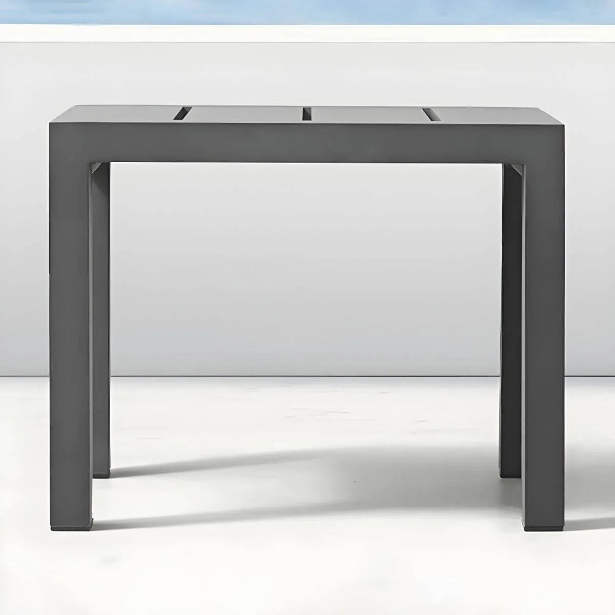 Modern Black Metal Outdoor Coffee Table – Rectangular & Square