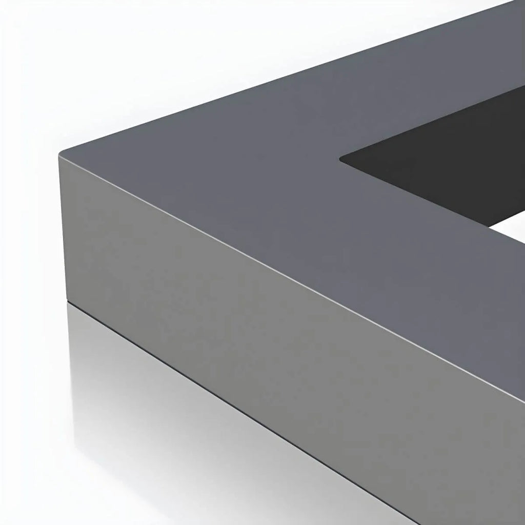 Modern Black Metal Outdoor Coffee Table – Rectangular & Square