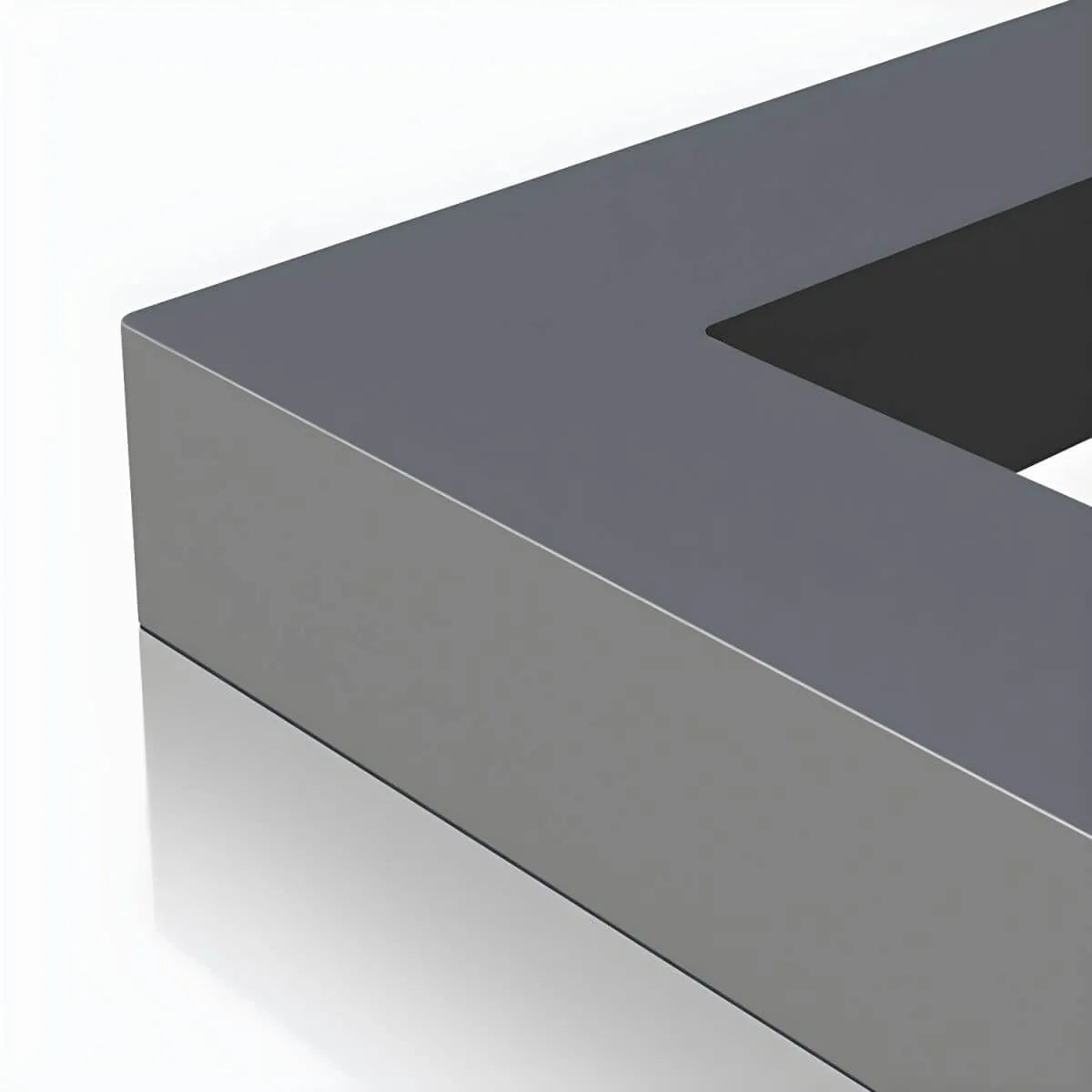 Modern Black Metal Outdoor Coffee Table – Rectangular & Square