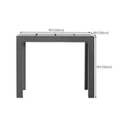 Modern Black Metal Outdoor Coffee Table – Rectangular & Square Dimensions