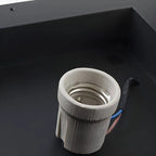 Modern Black Metal Outdoor Table Lamp with Dual-Sided Glow