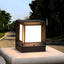 Modern Black Metal Outdoor Table Lamp with Dual-Sided Glow Main Product Image