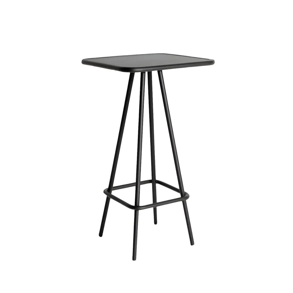 Modern Black Metal Outdoor Table – Waterproof & Non-Extendable