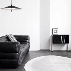 Black Leather Sectional Sofa Perfect for Large Spaces