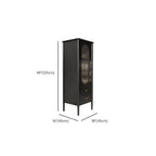 Modern Black Wood Sideboard with Storage and Drawers Dimensions