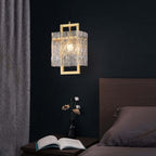 Modern Brass Pendant Light with Clear Glass Shade, Adjustable Height