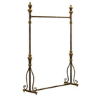 Modern Bronze Metal Hall Tree with Drawer and Coat Rack